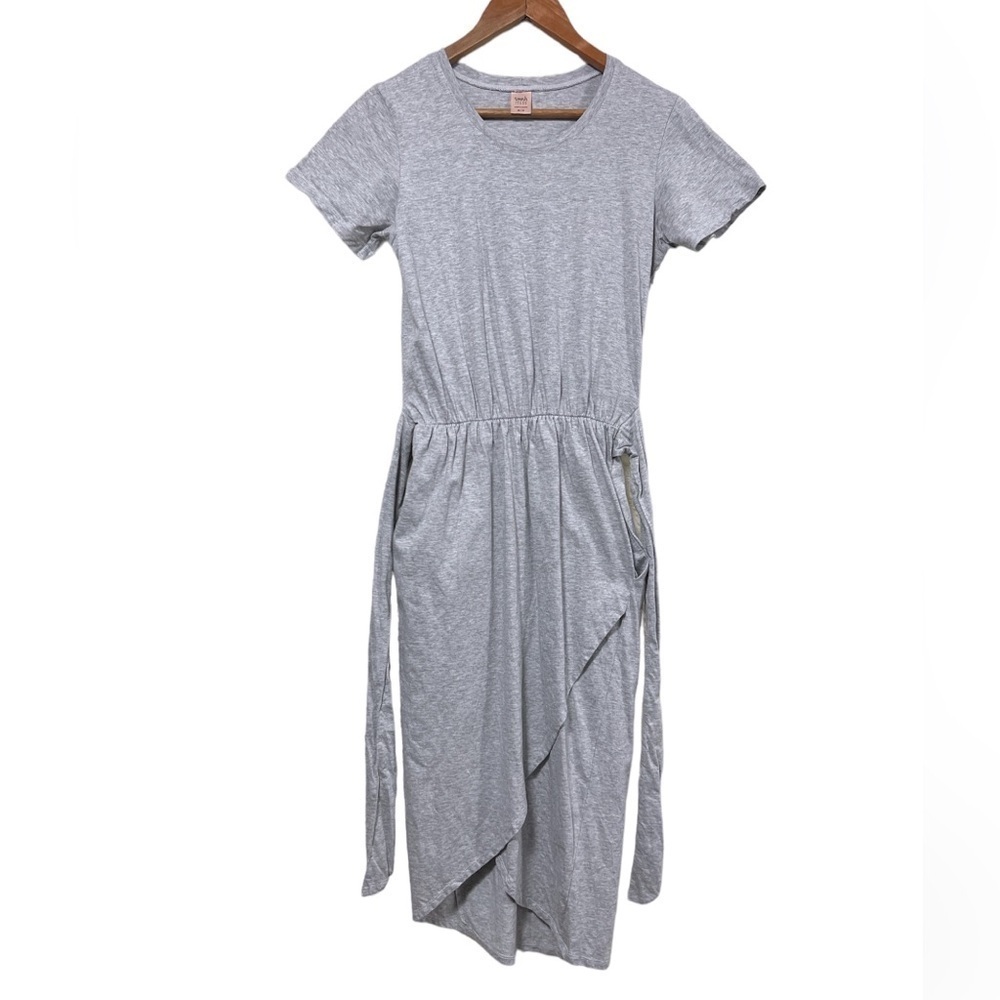 Smash + Tess Rebecca Wrap Dress Heather Grey - Picture 2 of 11